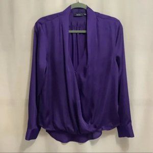 Apt 9 Purple cross front blouse